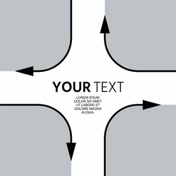 Vector abstract background with direction arrow sign Stock Illustration