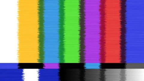 Vector abstract background Distorted glitch TV. Descendant network. Digilal No Stock Illustration