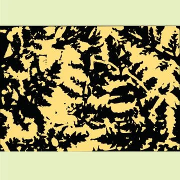 Vector abstract background with fern leaves. Illustrazione stock