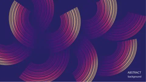 Vector abstract background in the form of colored rings. EPS 10. Stock Illustration