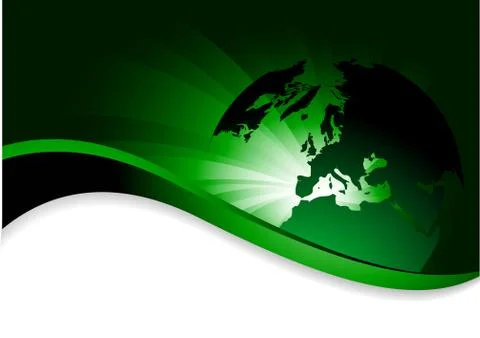 Vector abstract background with globe Illustrazione stock