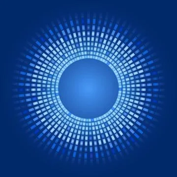 Vector abstract background glowing pixels Stock Illustration