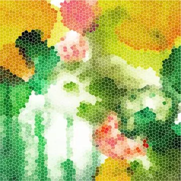 Vector abstract background hand drawn colorful Stock Illustration