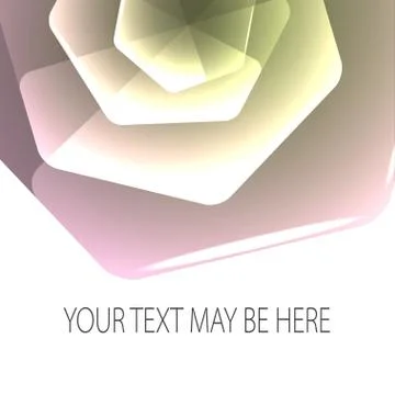 Vector abstract background with hexagonal flower Stock Illustration