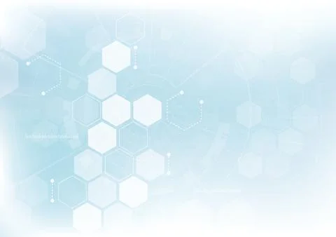 Vector Abstract background hexagons design. science futuristic energy Stock Illustration