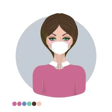 Vector abstract background image of a virus molecule. Stock Illustration