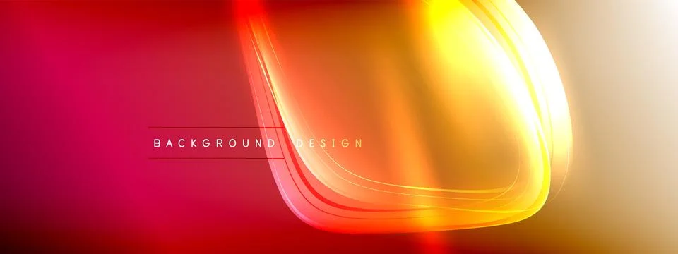 Vector abstract background - liquid transparent bubble shapes on fluid gradient Ilustración de archivo