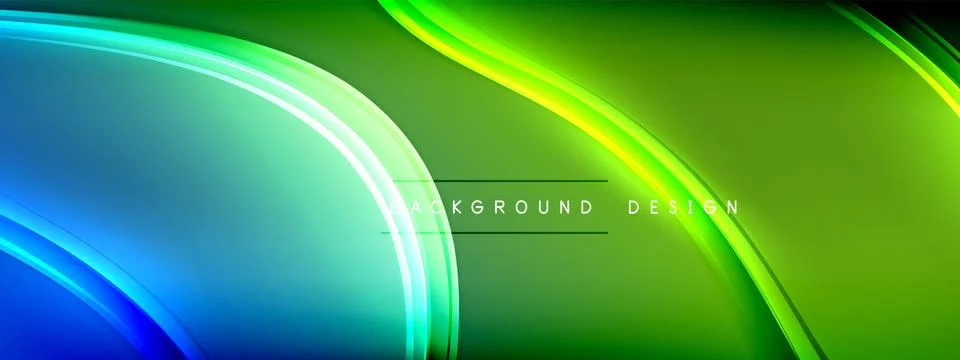 Vector abstract background - liquid transparent bubble shapes on fluid gradient Ilustración de archivo