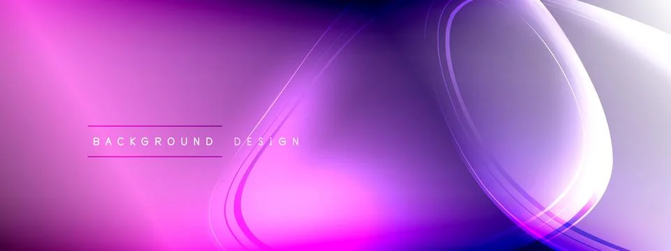 Vector abstract background - liquid transparent bubble shapes on fluid gradient Stock Illustration