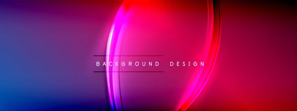 Vector abstract background - liquid transparent bubble shapes on fluid gradient Illustrazione stock