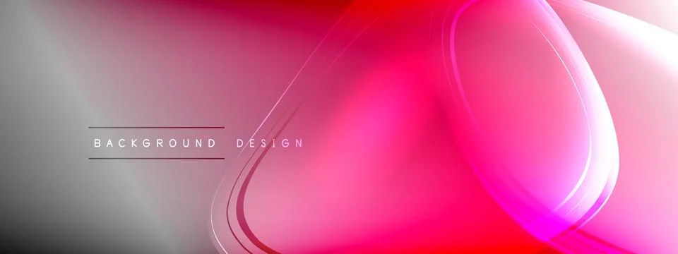 Vector abstract background - liquid transparent bubble shapes on fluid gradient 스톡 일러스트
