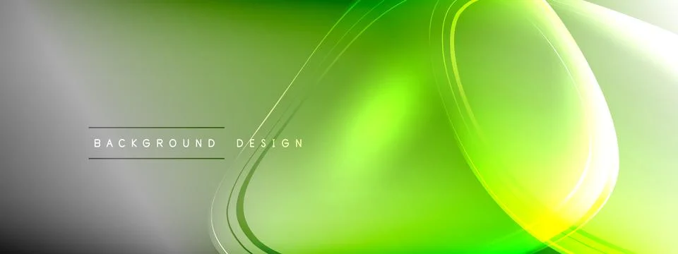 Vector abstract background - liquid transparent bubble shapes on fluid gradient Stock Illustration