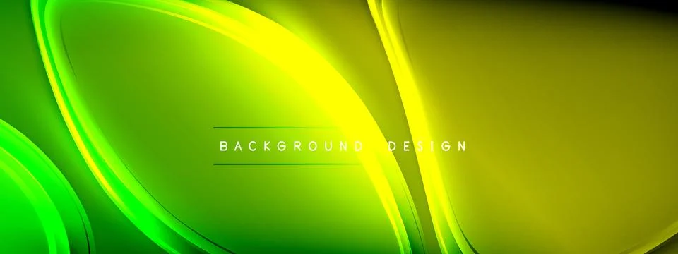 Vector abstract background - liquid transparent bubble shapes on fluid gradient Stock Illustration