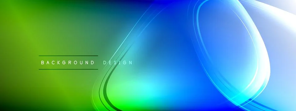 Vector abstract background - liquid transparent bubble shapes on fluid gradient Ilustración de archivo