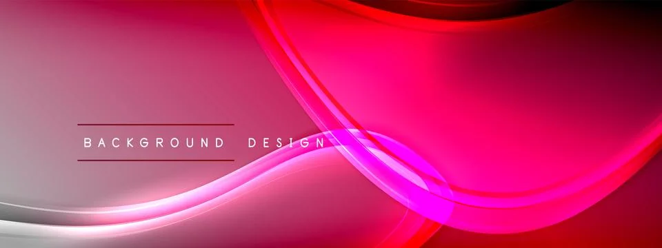 Vector abstract background - liquid transparent bubble shapes on fluid gradient Stock Illustration