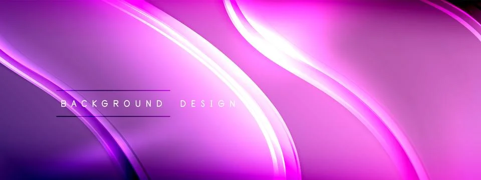 Vector abstract background - liquid transparent bubble shapes on fluid gradient Stock Illustration