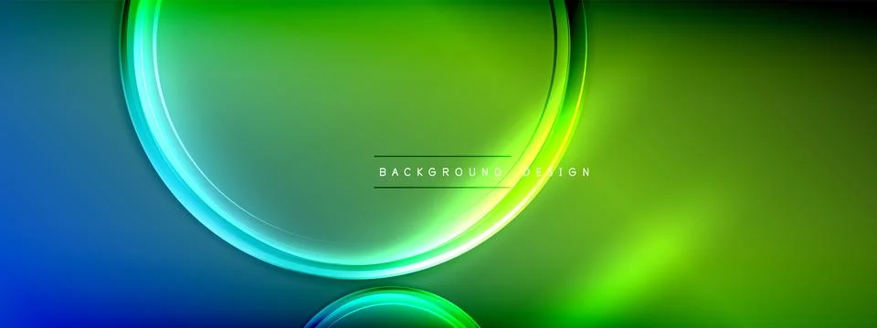 Vector abstract background - liquid transparent bubble shapes on fluid gradient 스톡 일러스트