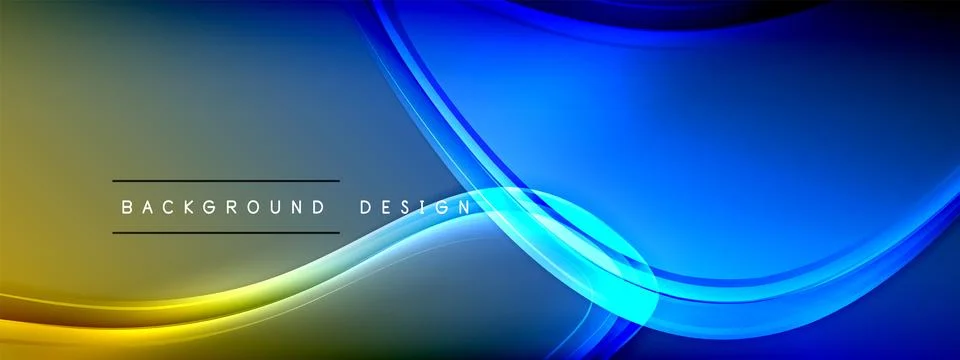 Vector abstract background - liquid transparent bubble shapes on fluid gradient Ilustración de archivo