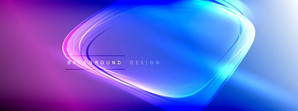Vector abstract background - liquid transparent bubble shapes on fluid gradient Stock Illustration