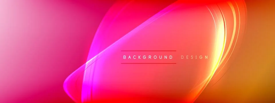 Vector abstract background - liquid transparent bubble shapes on fluid gradient 스톡 일러스트