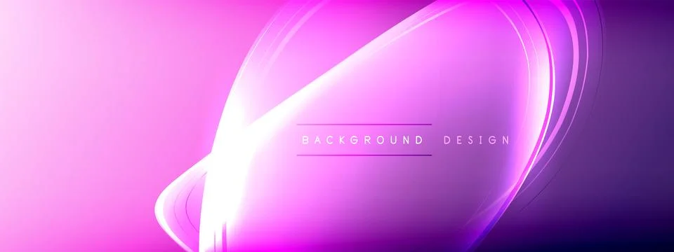 Vector abstract background - liquid transparent bubble shapes on fluid gradient Stock Illustration