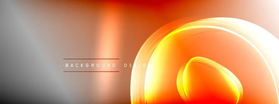 Vector abstract background - liquid transparent bubble shapes on fluid gradient Stock Illustration
