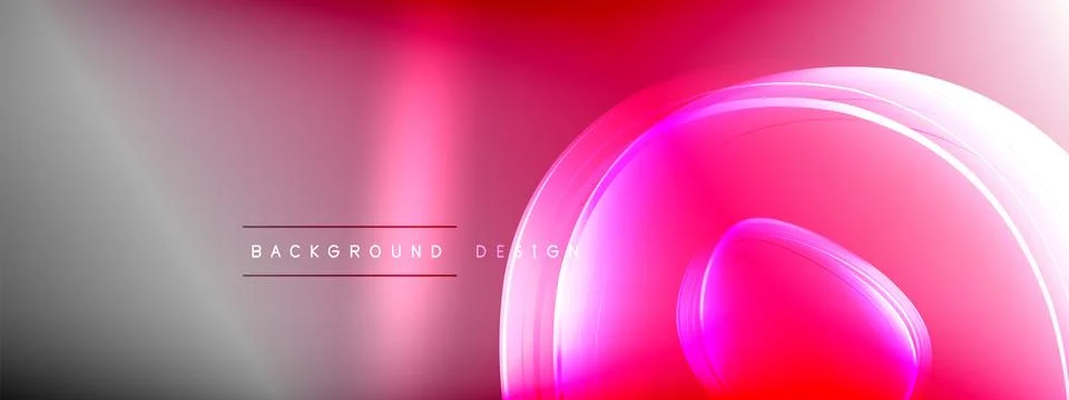 Vector abstract background - liquid transparent bubble shapes on fluid gradient Ilustración de archivo
