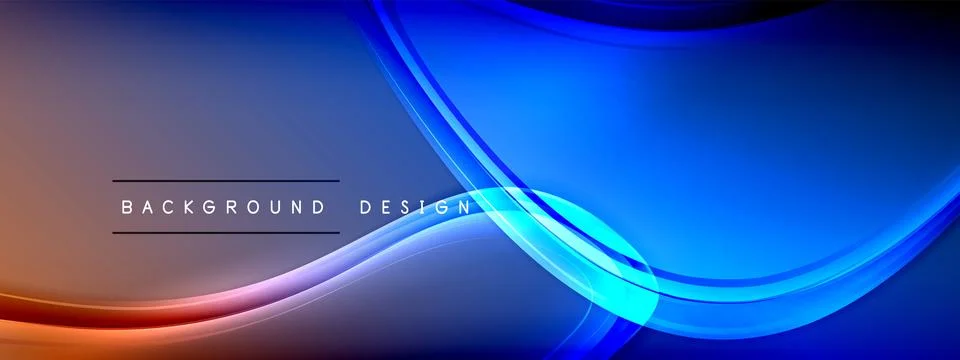 Vector abstract background - liquid transparent bubble shapes on fluid gradient Illustrazione stock