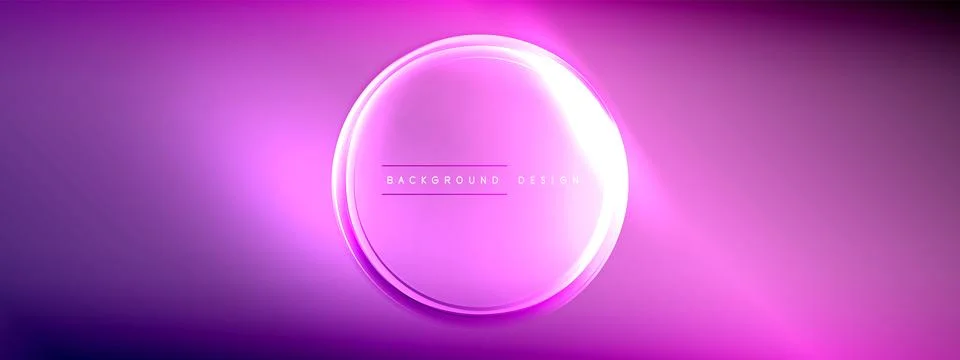 Vector abstract background - liquid transparent bubble shapes on fluid gradient Stock Illustration