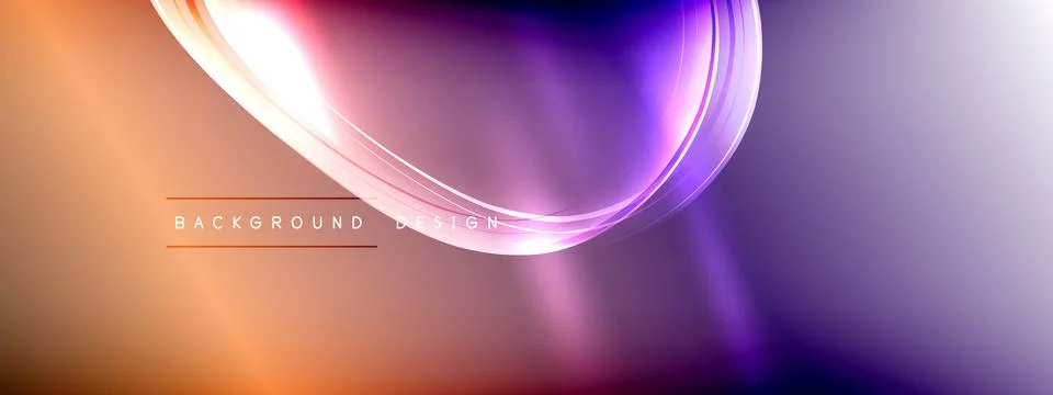 Vector abstract background - liquid transparent bubble shapes on fluid gradient Illustrazione stock