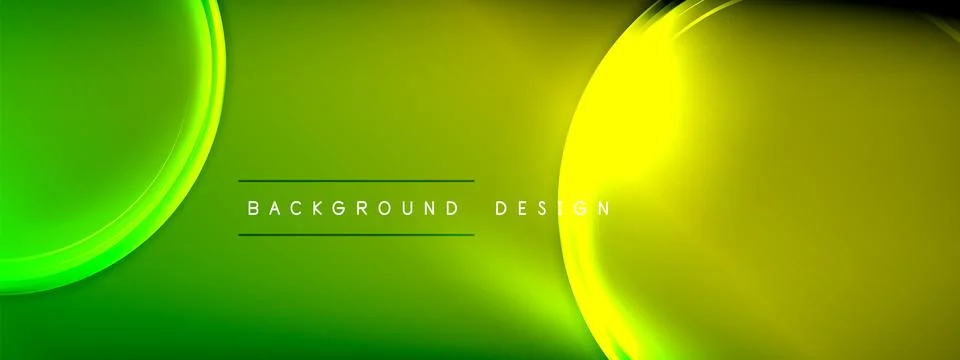 Vector abstract background - liquid transparent bubble shapes on fluid gradient Stock Illustration