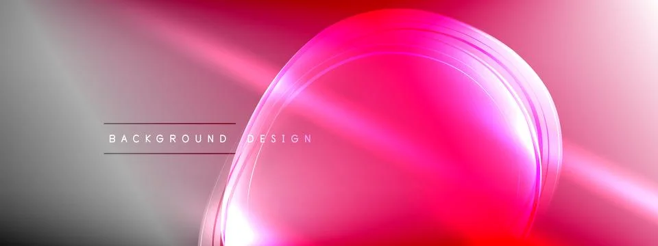Vector abstract background - liquid transparent bubble shapes on fluid gradient Stock Illustration