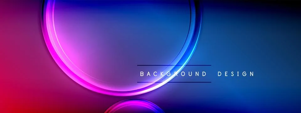 Vector abstract background - liquid transparent bubble shapes on fluid gradient Stock Illustration