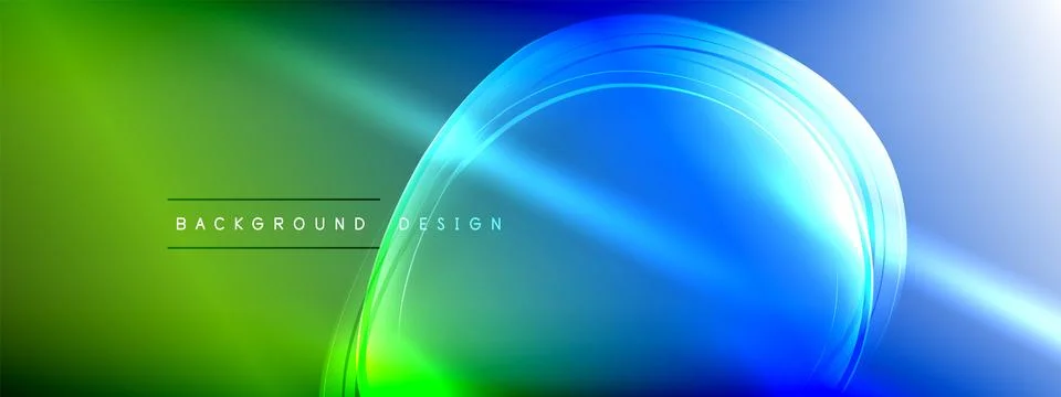 Vector abstract background - liquid transparent bubble shapes on fluid gradient Ilustración de archivo