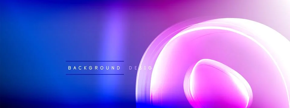 Vector abstract background - liquid transparent bubble shapes on fluid gradient Ilustración de archivo