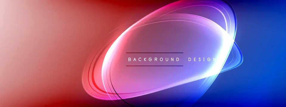 Vector abstract background - liquid transparent bubble shapes on fluid gradient Ilustración de archivo