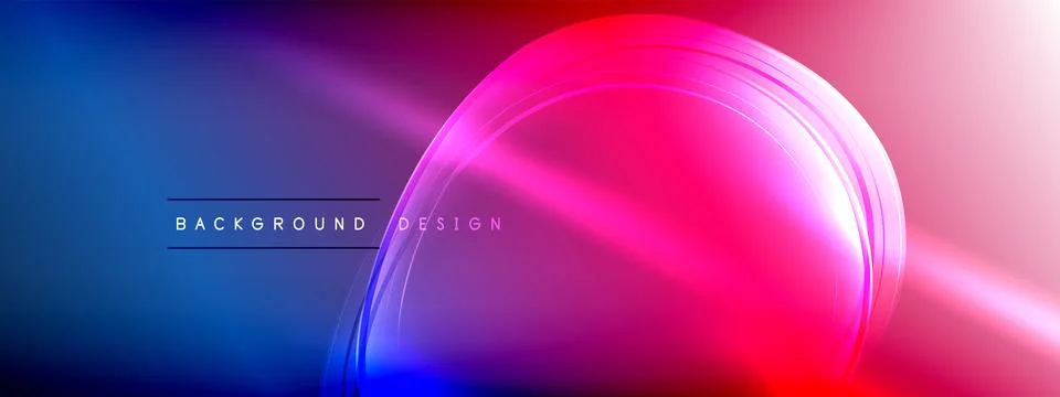 Vector abstract background - liquid transparent bubble shapes on fluid gradient Ilustración de archivo