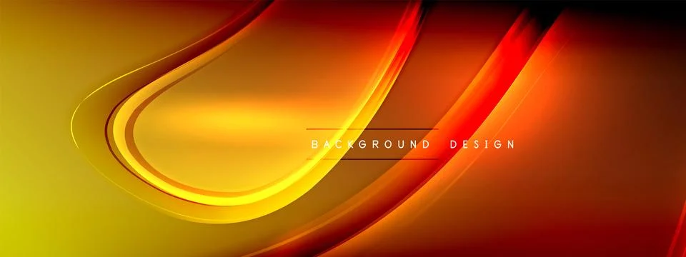 Vector abstract background - liquid transparent bubble shapes on fluid gradient Stock Illustration