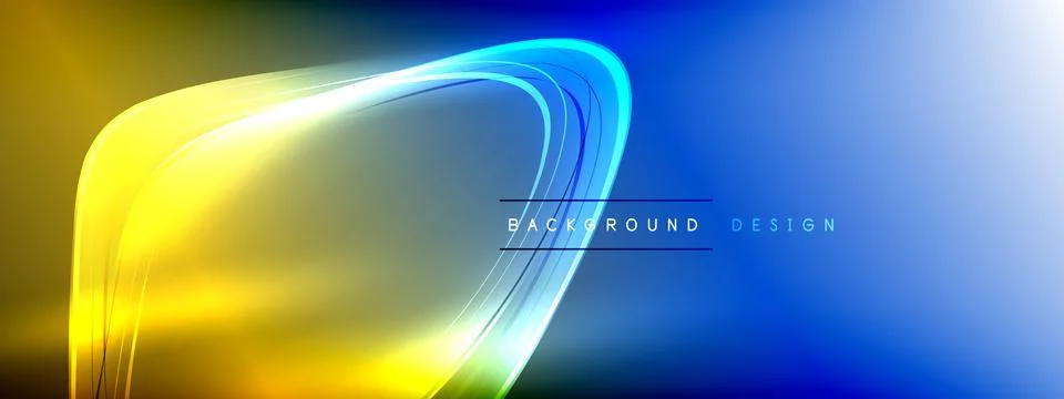 Vector abstract background - liquid transparent bubble shapes on fluid gradient Illustrazione stock