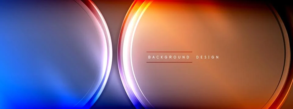 Vector abstract background - liquid transparent bubble shapes on fluid gradient Illustrazione stock
