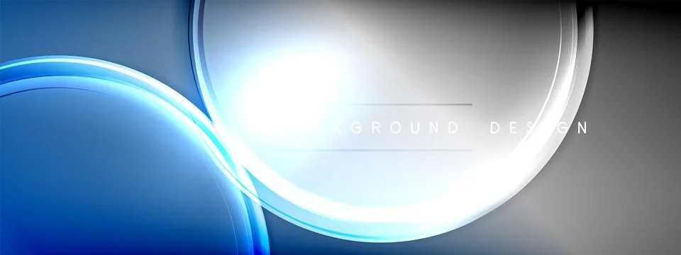 Vector abstract background - liquid transparent bubble shapes on fluid gradient Illustrazione stock