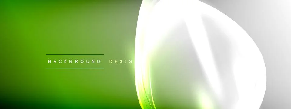 Vector abstract background - liquid transparent bubble shapes on fluid gradient Stock Illustration