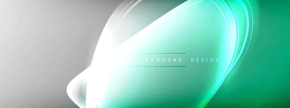 Vector abstract background - liquid transparent bubble shapes on fluid gradient Illustrazione stock