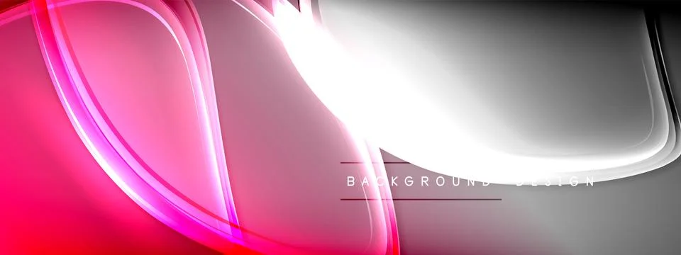 Vector abstract background - liquid transparent bubble shapes on fluid gradient Stock Illustration