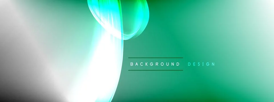 Vector abstract background - liquid transparent bubble shapes on fluid gradient 스톡 일러스트