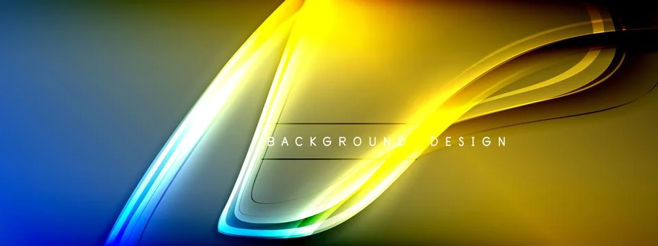 Vector abstract background - liquid transparent bubble shapes on fluid gradient Stock Illustration