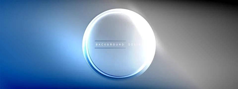 Vector abstract background - liquid transparent bubble shapes on fluid gradient Stock Illustration