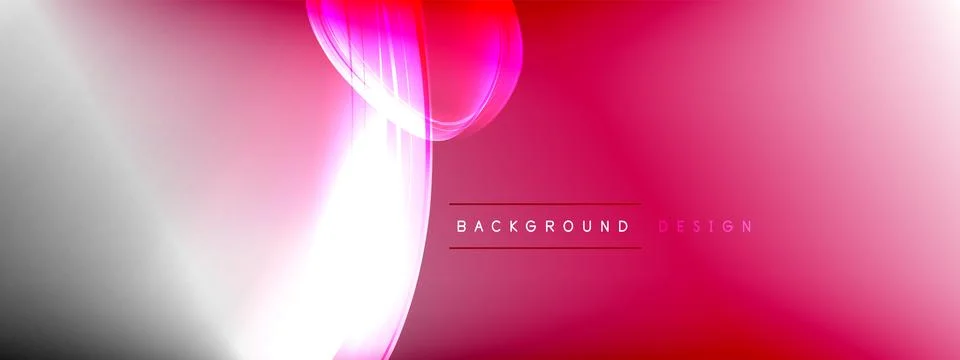 Vector abstract background - liquid transparent bubble shapes on fluid gradient Stock Illustration