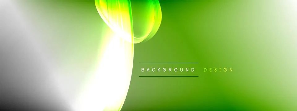Vector abstract background - liquid transparent bubble shapes on fluid gradient Stock Illustration