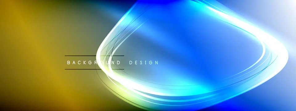 Vector abstract background - liquid transparent bubble shapes on fluid gradient 스톡 일러스트